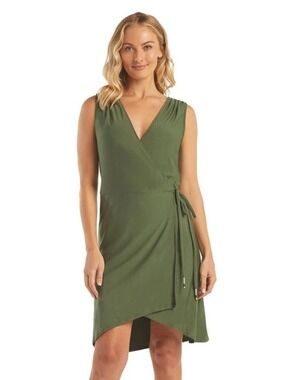 Helen Jon Paloma Wrap Dress | Fatigue NWT Size Medium